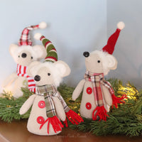 Plush Christmas Mice