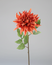 Mum Stem Orange Real Touch Large Bloom 26"
