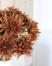 Mum Stem Brown Real Touch Large Bloom 26"