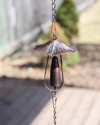 Metal Mushroom Rain Chain 102"L