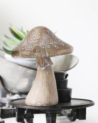 Carved Resin Mushroom