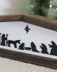 Nativity Stable Table Top Wood Frame