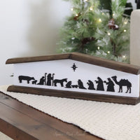 Nativity Stable Table Top Wood Frame
