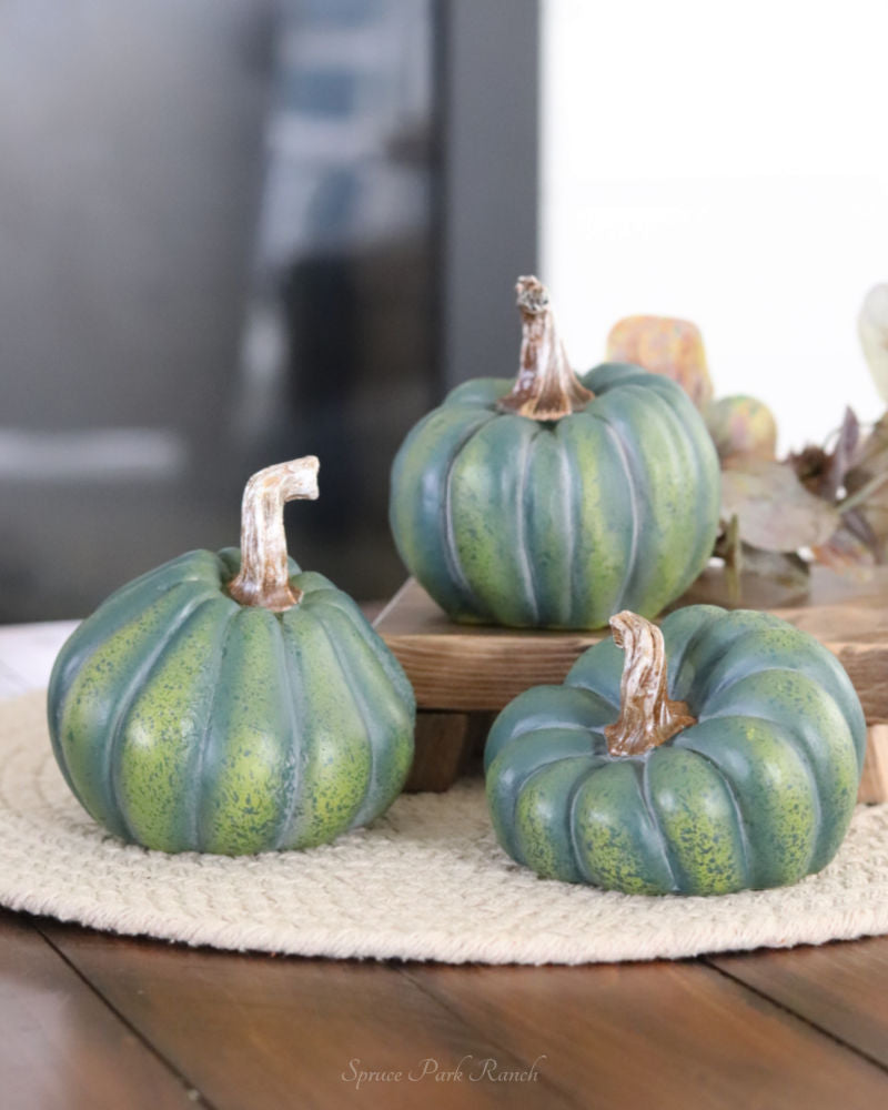Natural Shape Green Pumpkin