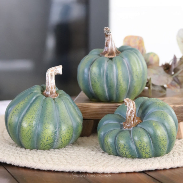 Natural Shape Green Pumpkin