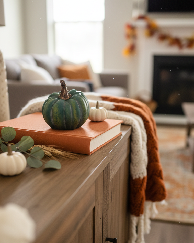 Natural Shape Green Pumpkin