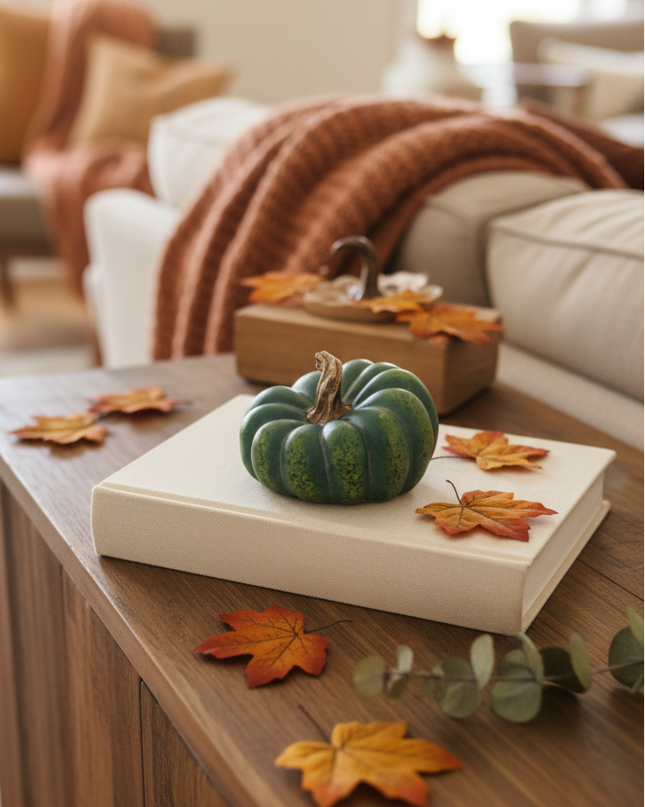 Natural Shape Green Pumpkin