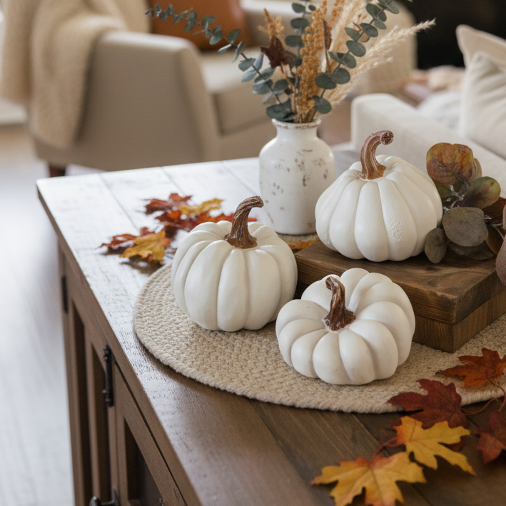 Natural Shape White Pumpkin