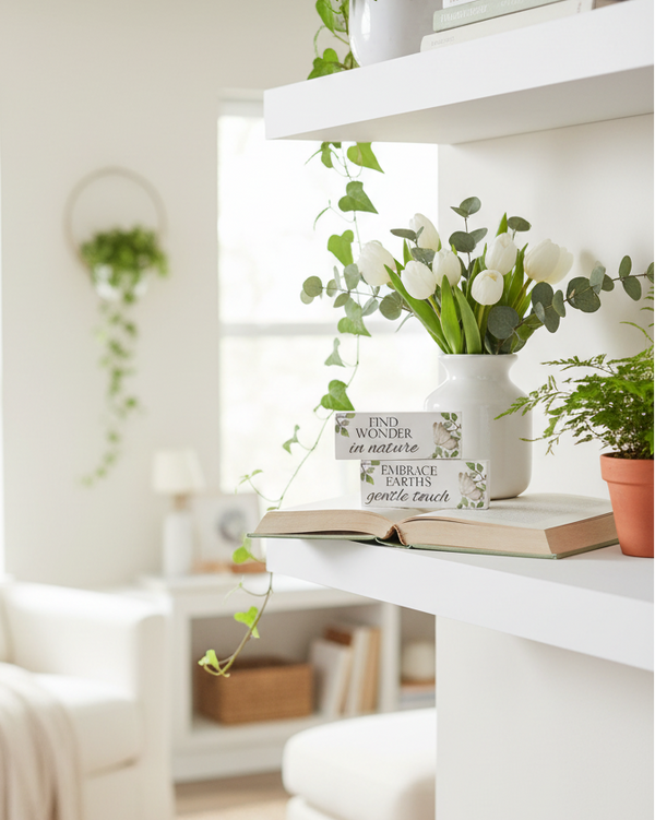 Nature Sentiment Mini Block With Butterfly