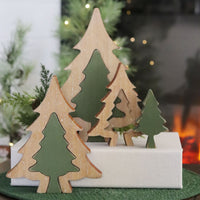 Nesting Wood Tree Decor