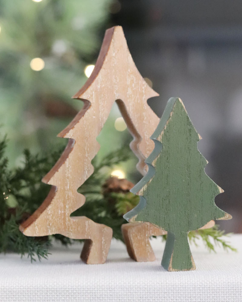 Nesting Wood Tree Decor