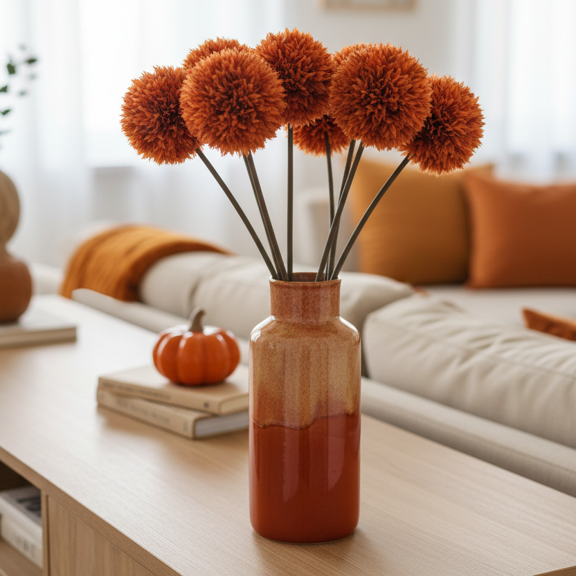 Allium Stem 26" Orange