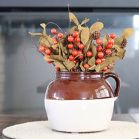 Orange Berry and Green Leaf Greenery Collection