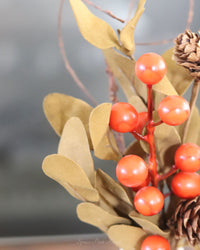 Orange Berry and Green Leaf Greenery Collection