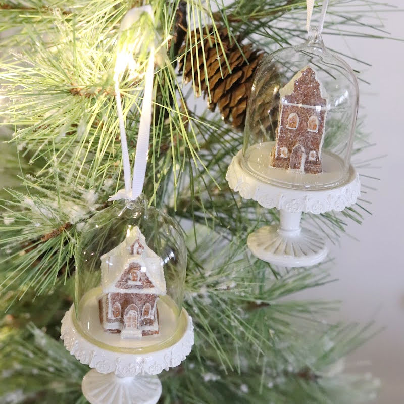 Gingerbread House Dome Ornament