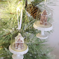 Gingerbread House Dome Ornament