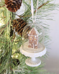 Gingerbread House Dome Ornament