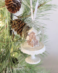 Gingerbread House Dome Ornament