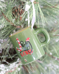 Ceramic Holiday Mug Ornament