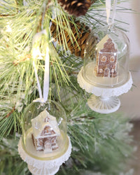 Gingerbread House Dome Ornament