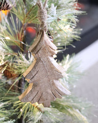 Mango Wood Holiday Ornaments