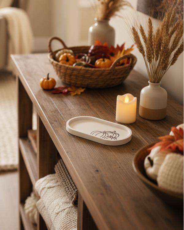 Oval Pumpkin Tray