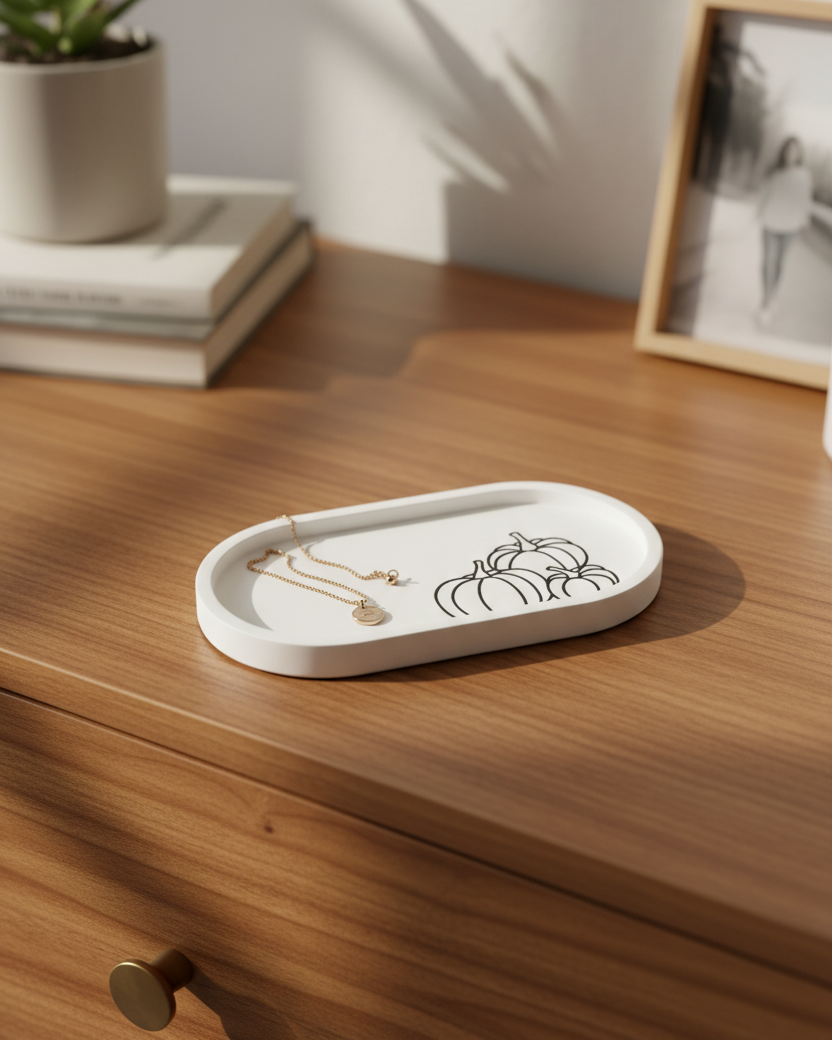 Oval Pumpkin Tray