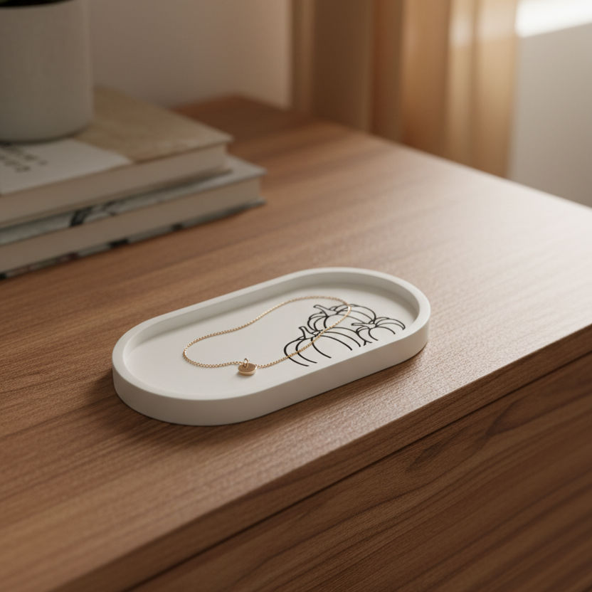 Oval Pumpkin Tray