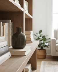 Brown Narrow Neck Porcelain Vase