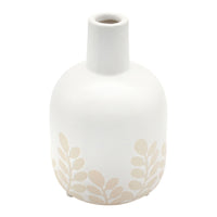 Tan Fern Porcelain Bud Vase