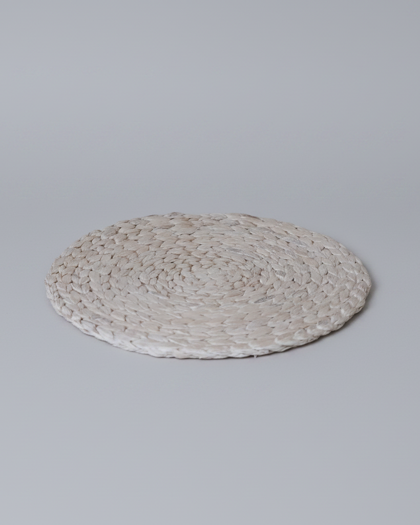 Palma Woven Placemat Round White