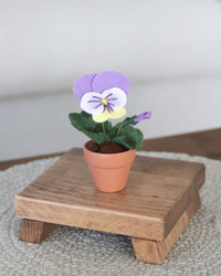 Mini Pansy Felt Forever Flower