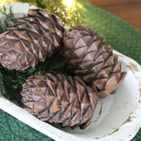 Brown Resin Pinecone