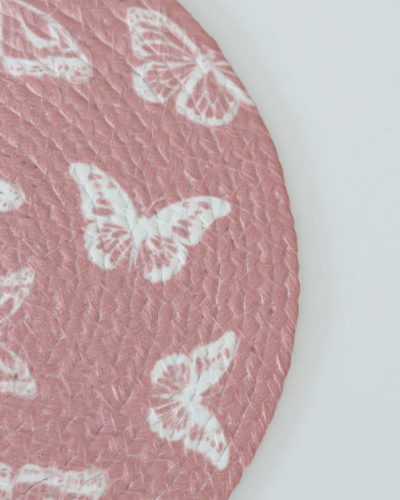 Pink Butterfly Trivet