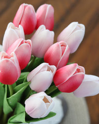 Tulip Pink and Rose Real Touch Bundle 13"