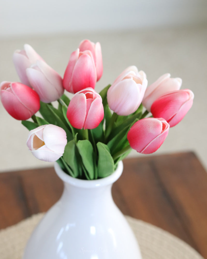 Tulip Pink and Rose Real Touch Bundle 13"