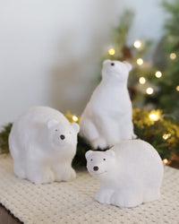 Glittered Polar Bears