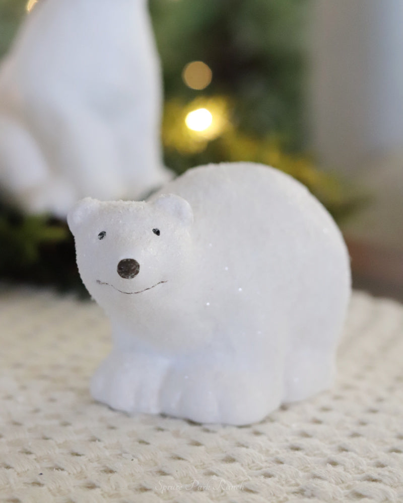 Glittered Polar Bears