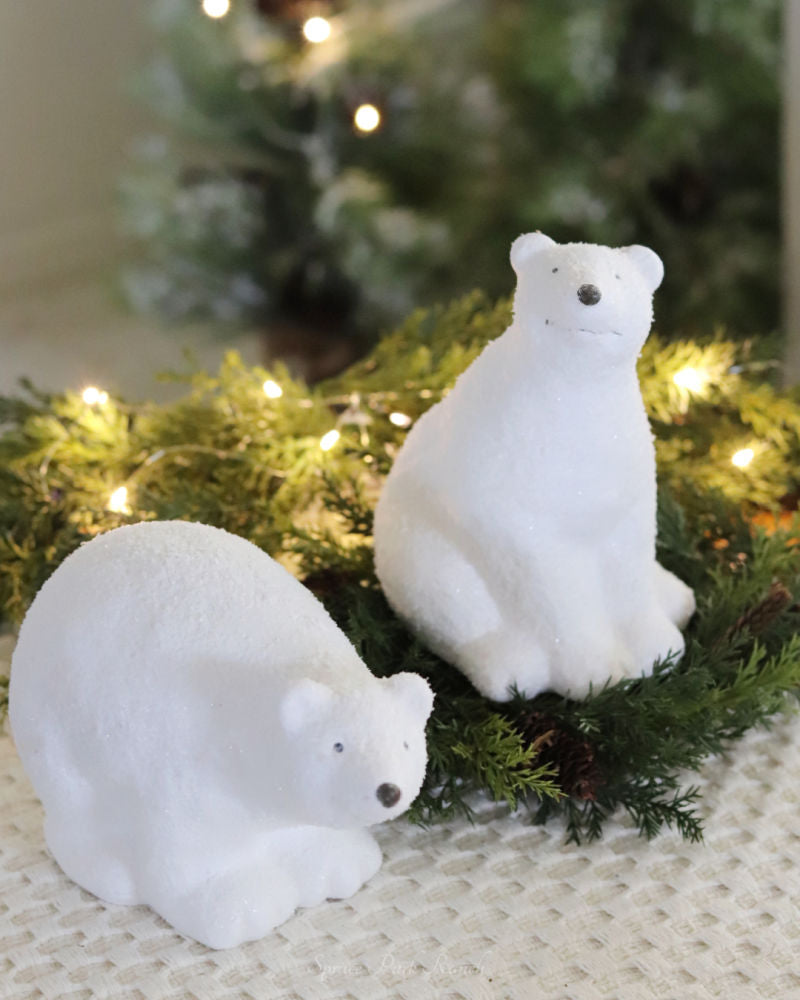 Glittered Polar Bears