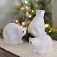 Glittered Polar Bears