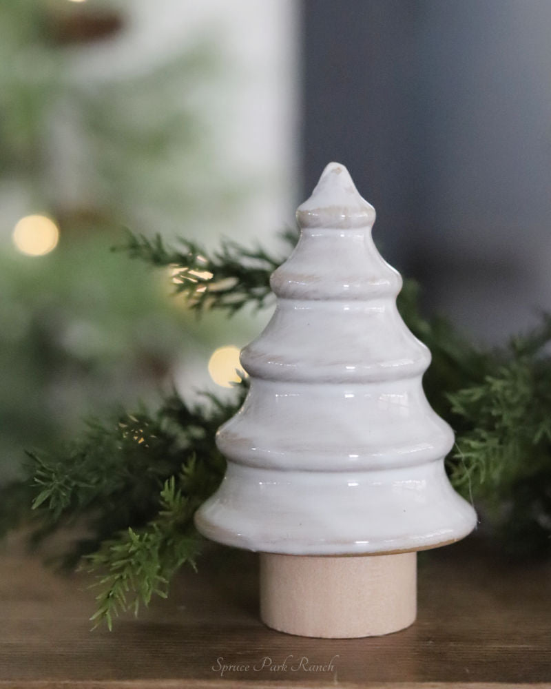 White Porcelain Layered Tree