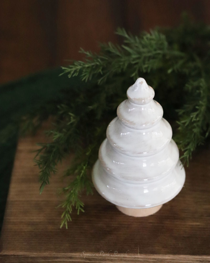 White Porcelain Layered Tree