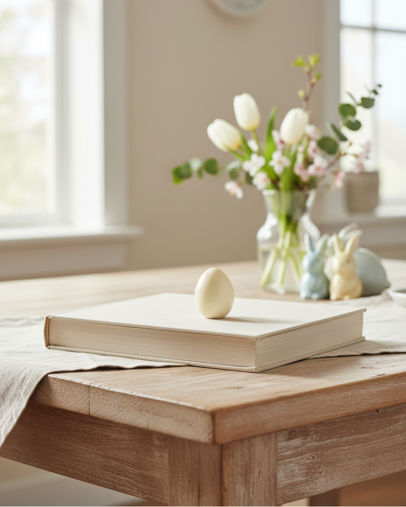 Small Porcelain Pastel Egg