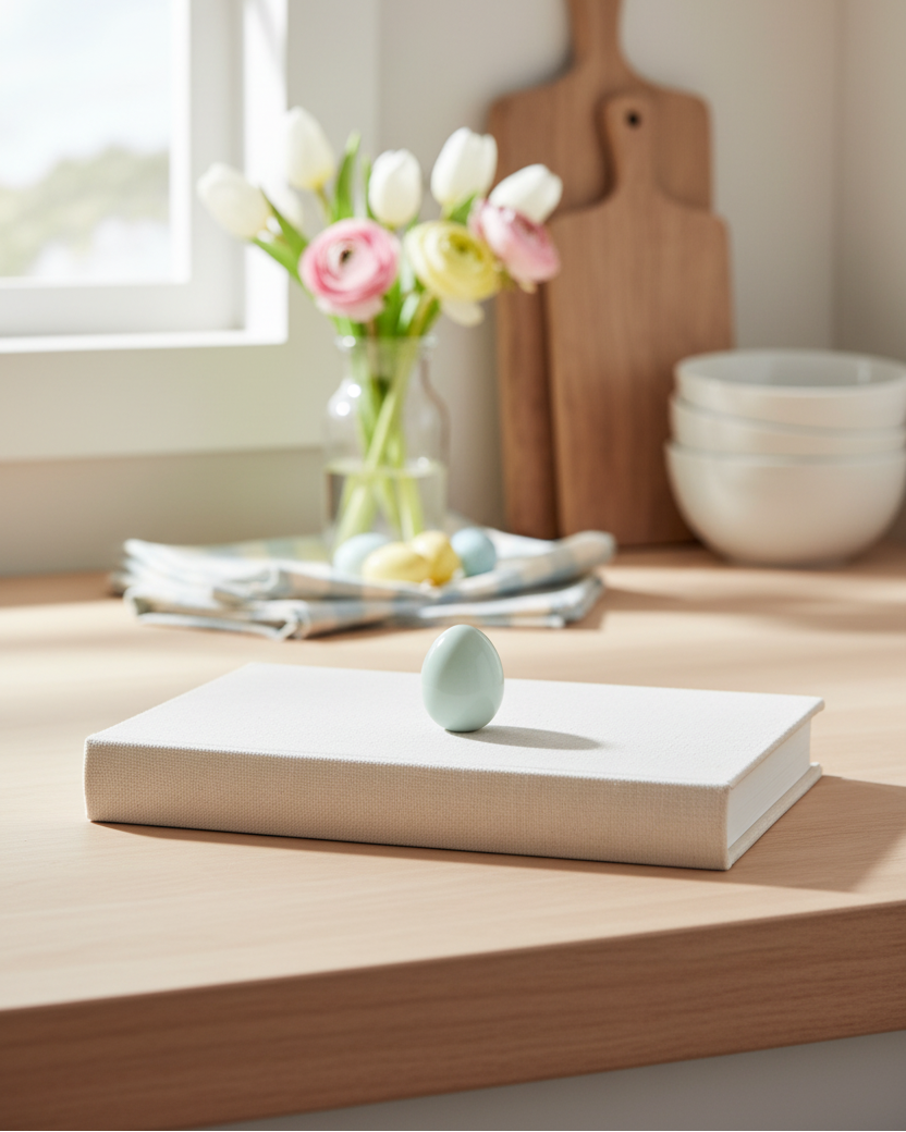 Small Porcelain Pastel Egg