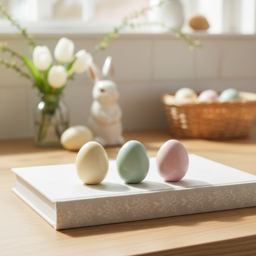 Small Porcelain Pastel Egg