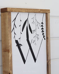 Reversible Wood Porch Sign Welcome/Hello Summer Pink Flowers