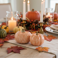 Oversized Rustic Pumpkin Salt and Pepper Set