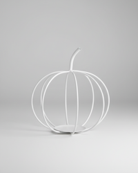 White Metal Pumpkin