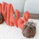 Handmade Pumpkin Fabric Word