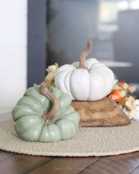 Harvest Resin Pumpkin Large